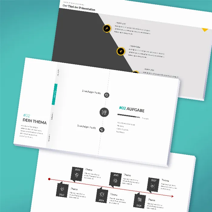 Meer dan 100 tijdlijn sjablonen voor PowerPoint, Keynote & Google Slides.