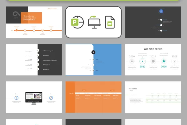 Tijdlijn sjablonen voor PowerPoint, Google Slides en Keynote: Voorbeelden van tijdschema's
