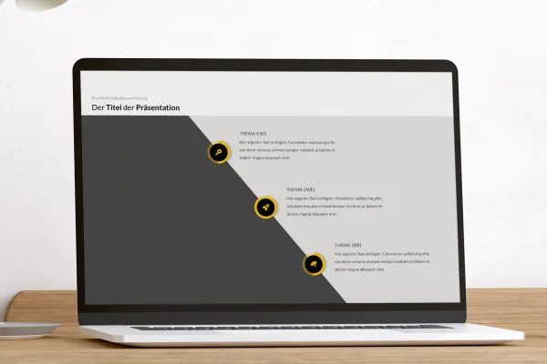 Tijdlijn sjablonen voor PowerPoint, Google Slides en Keynote: Tijdlijn met een opvallend ontwerp