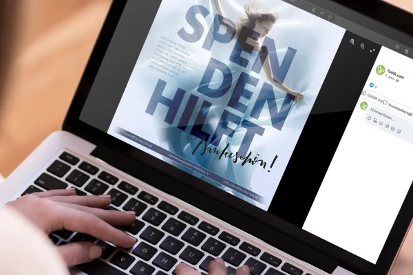 Template banner iklan untuk Photoshop dan Affinity Photo dengan typo besar.