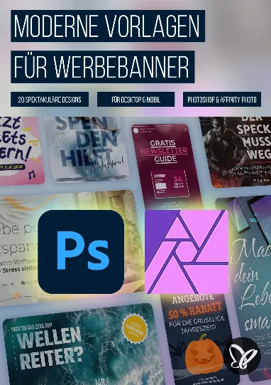 Werbebanner erstellen: Vorlagen für Photoshop & Affinity Photo