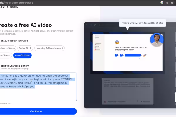 Strumento per la creazione di video da testo