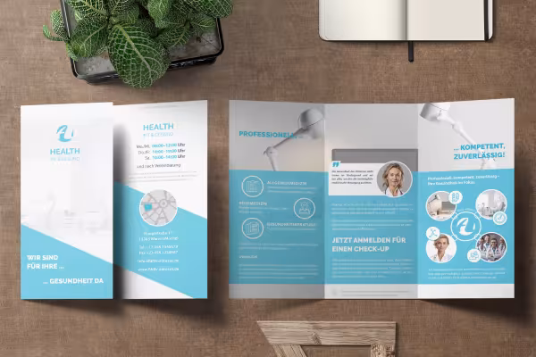 Design templates for doctors, dentists, healthcare: Flyer