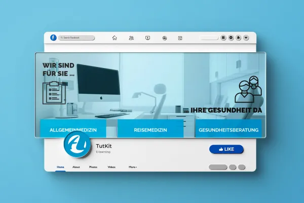 Ontwerpsjablonen voor artsen, tandartsen, gezondheidszorg: Facebook omslagfoto.