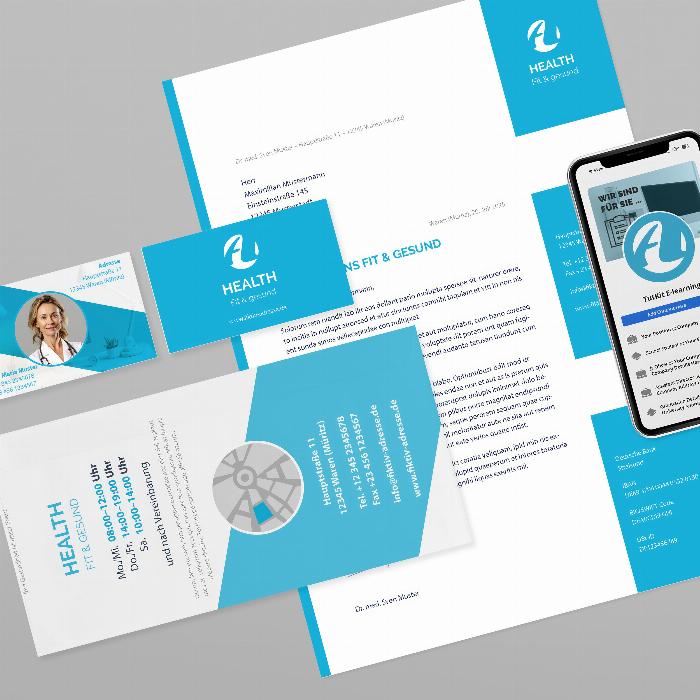 "Health" - Design templates for doctors, dentists and the healthcare sector