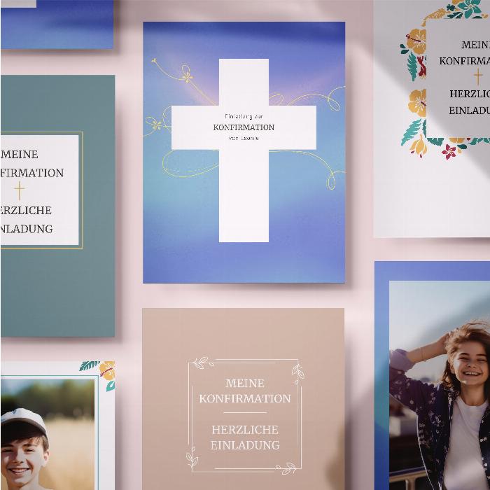 Confirmation invitation templates (Word, InDesign, Affinity Publisher)