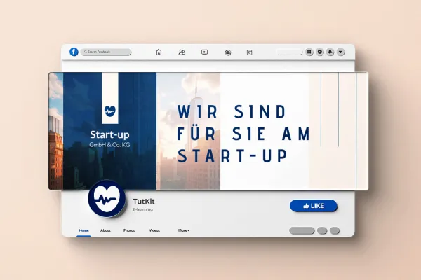 Zakelijke uitrusting voor start-ups - Sjablonen: Facebook-titelpagina