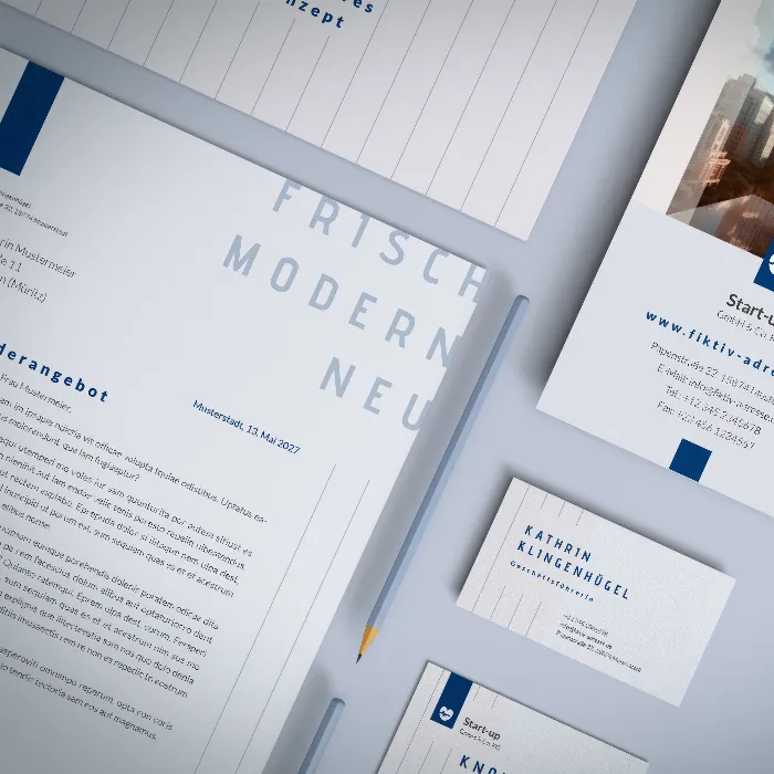 Start-up" - bedrijfsuitrusting voor startende ondernemers