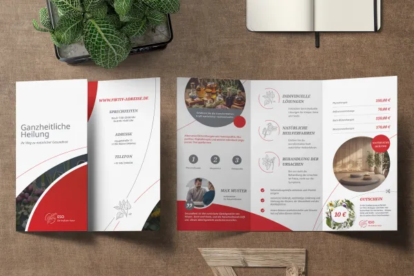Ontwerpsjablonen voor alternatieve geneeskunde, esoterie en natuurgeneeskundigen: Flyer