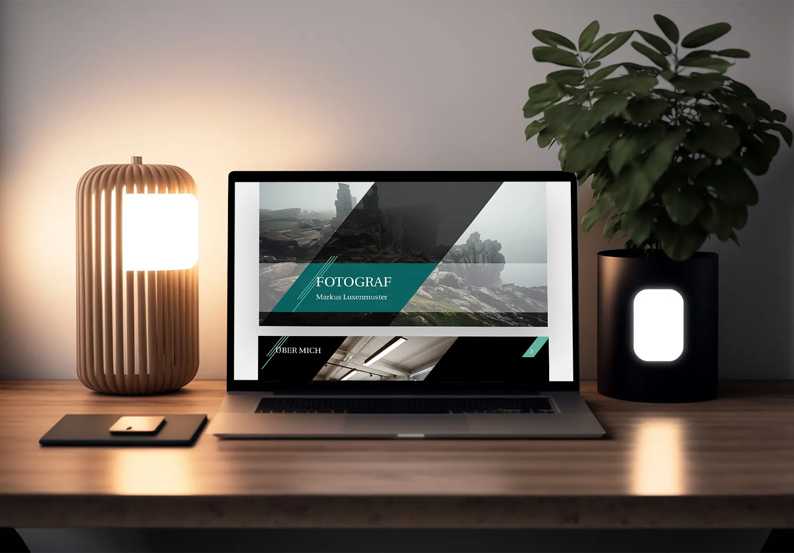 Template Desain Perusahaan untuk Fotografer dan Studio Foto: Template Presentasi