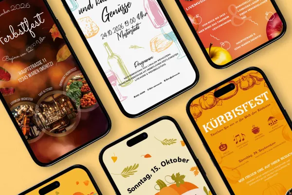 Verkkoa varten, sosiaaliseen mediaan, WhatsAppiin ja muihin: Kaikki suunnittelut saat myös digitaalisiin bannereihin sopivassa muodossa.