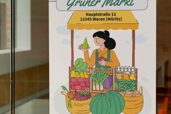 Flyer- & Plakat-Vorlagen für Herbstfeste und zum Erntedank: Grüner Markt
