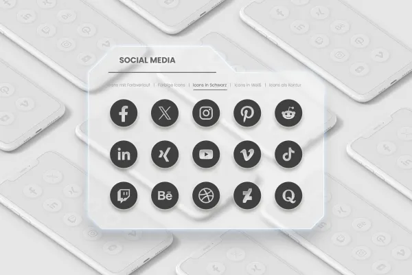 Facebook, Twitter, Instagram e Co.: icone dei social media da scaricare