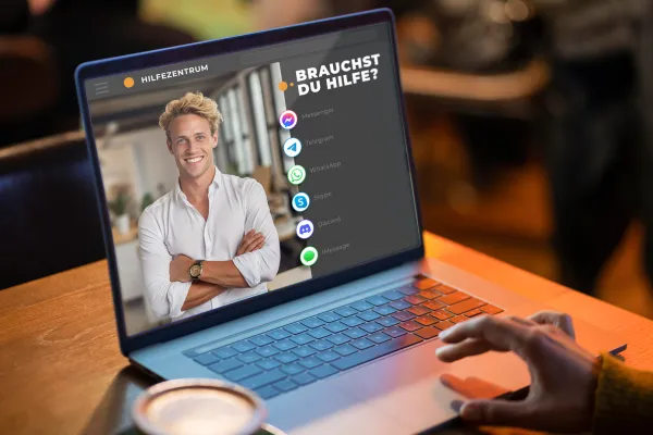 Icone di servizi di coltello come pulsanti su un sito web