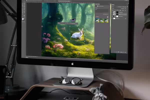 Uso de la IA en Photoshop: relleno generativo