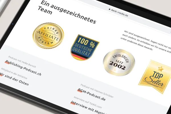 Vorlagen für Badges, Qualitätssiegel & Plaketten