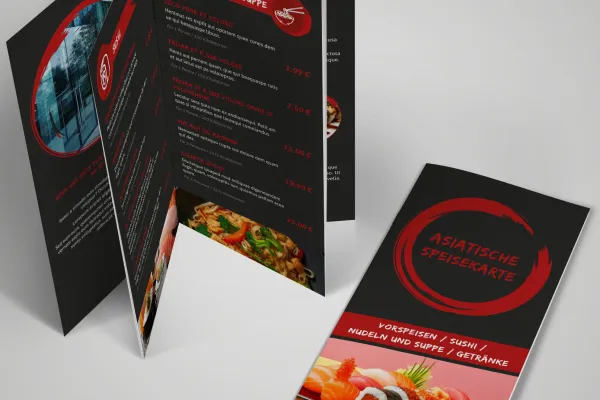 Πρότυπα μενού: Sushi & ασιατική κουζίνα.
