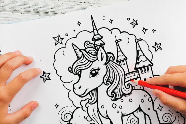 Disegni da colorare con unicorni da stampare