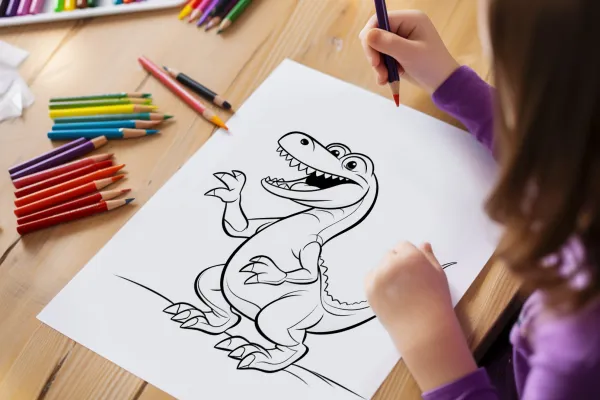 Dinozorlarla boyama sayfaları, yazdırmak için renklendirme sayfaları