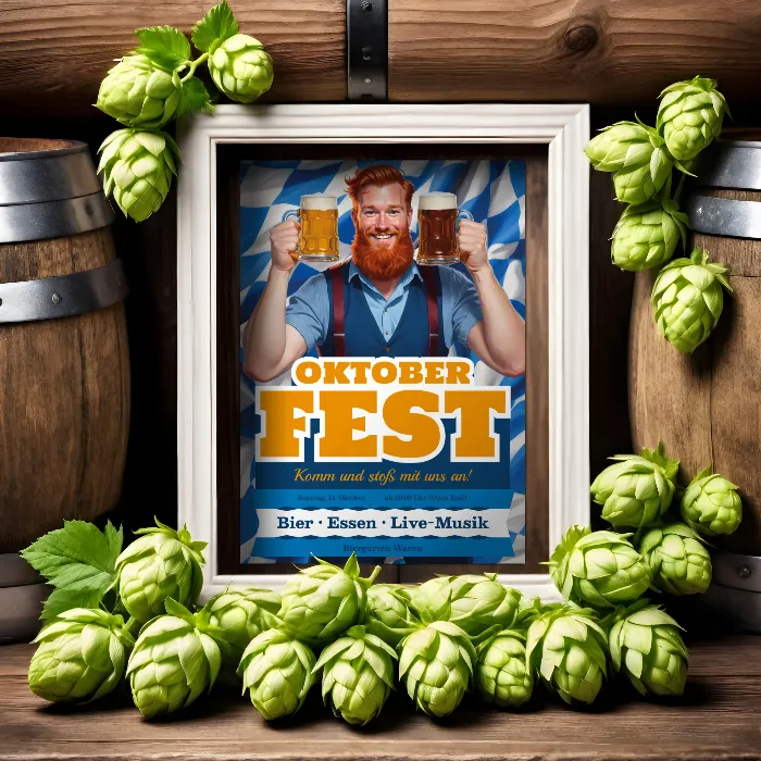 Oktoberfest: Plakater & flyers - skabeloner i Wiesn-design