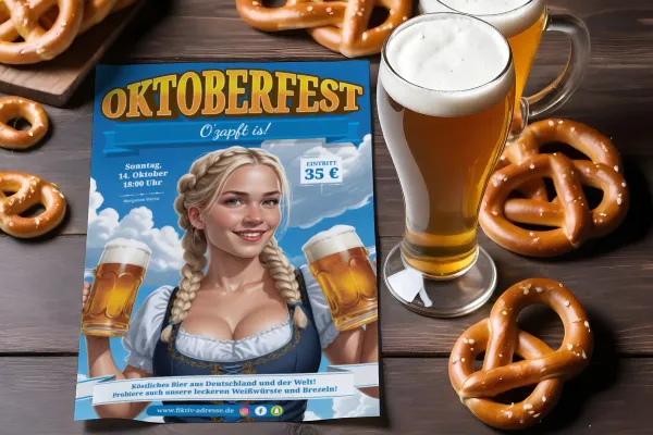 Vælg blot dit design, åbn det i dit program, tilpas plakaten - færdig!