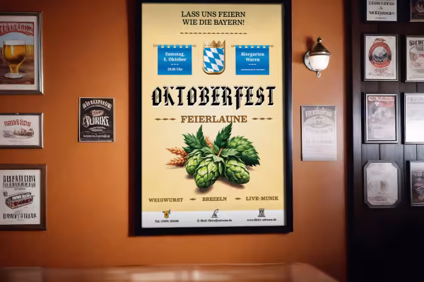 Byt bara grunddata om datum och höjdpunkter för din oktoberfest.