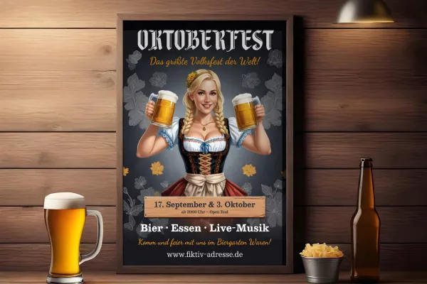 Hvert design formidler med blot ét blik: Her er der en oktoberfest.
