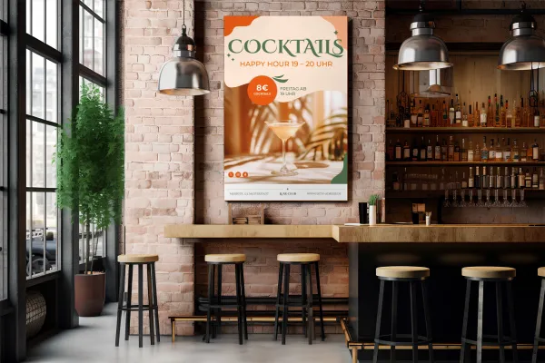 Forfriskende bonus: Få over 120 billeder med cocktails, som du kan indsætte i designene.