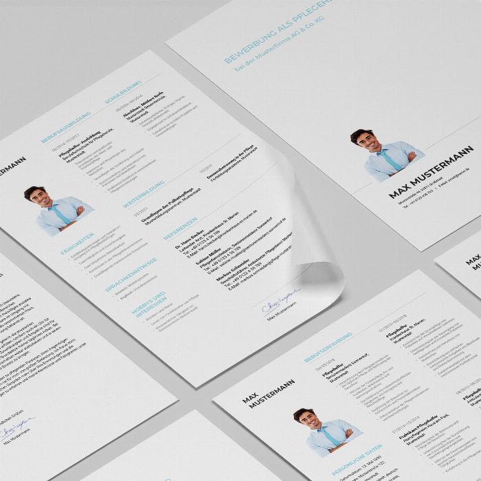 Job application template Nursing Assistant (m/f/d) - ideal for health and nursing professions