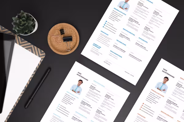 CV hjelpepleier, hjelpepleierske - ensidig mal for Word, InDesign og Affinity Publisher