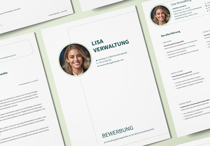Bewerbungsvorlage Verwaltungsfachangestellter (m/w/d) – optimal für Verwaltungs- & Büroberufe