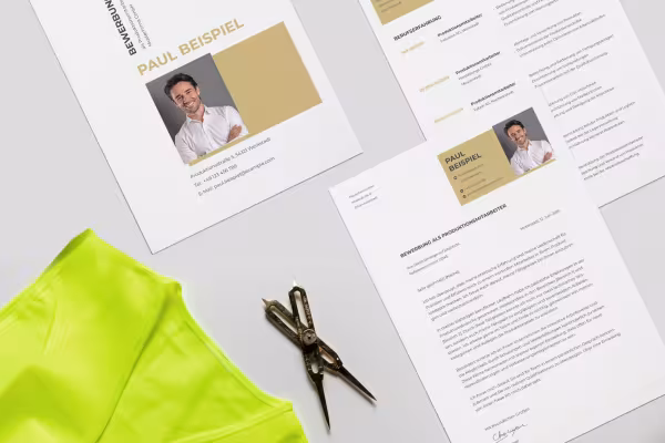 Søknadsmal for søknad som produksjonsarbeider: Forside, søknadsbrev og CV
