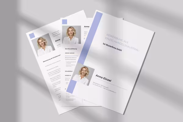 Mal for søknad som kjøpmann for detaljhandel: Førsteside, søknadsbrev og CV.