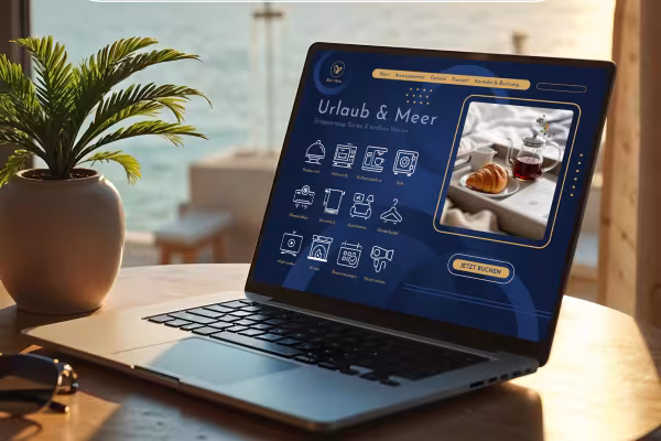 Use the icons to design websites for hotels, guesthouses, and vacation rentals.