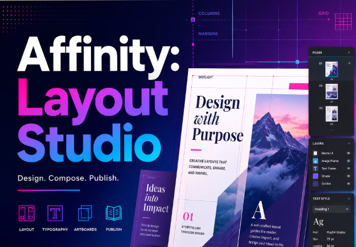 Affinity Publisher/Layout lernen: Vom leeren Dokument zur druckfertigen Broschüre