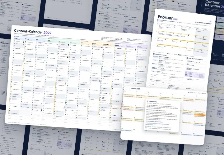 Content-Kalender 2027 für Social Media & Marketing (DACH)