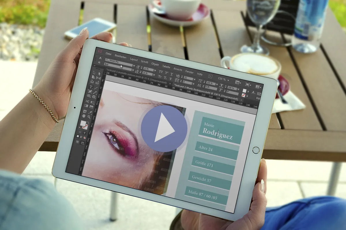 InDesign-Anleitung: So bearbeitest und individualisierst du die Sedcard-Vorlagen