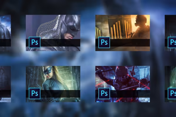Koe supersankari-kuvan muokkaus askel askeleelta -ohjeissa Photoshopille ja katso lopuksi ylpeänä omaa Batman-taidekuvaasi!