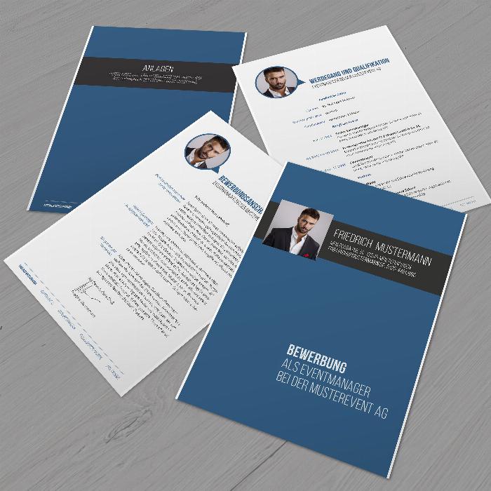 Modern application templates with cover sheet, cover letter and CV - Vol. 1