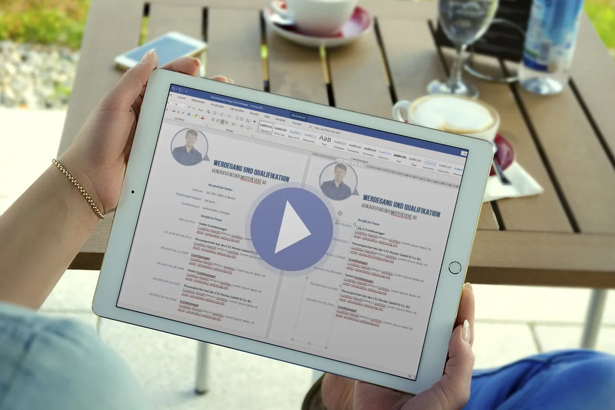 Word-Tutorial: Bewerbungsvorlagen bearbeiten