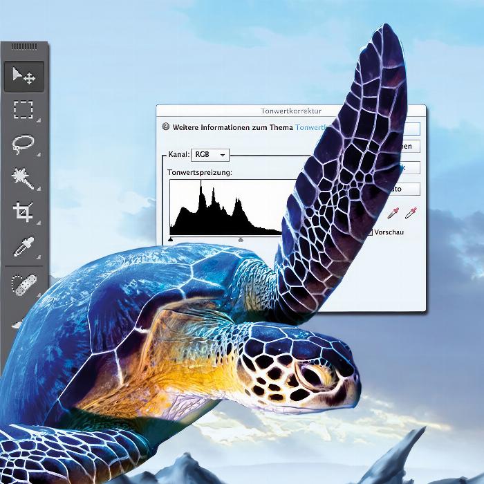 Digital billedredigering for airbrush-kunstnere.