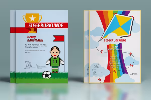 orlagen für Urkunden und Zertifikate zum Download, Gestalten und Ausdrucken - Kinder