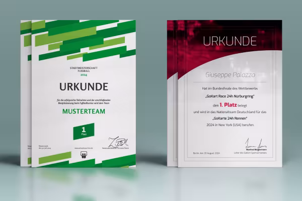 Plantillas de certificados y diplomas para descargar, diseñar e imprimir - Deporte