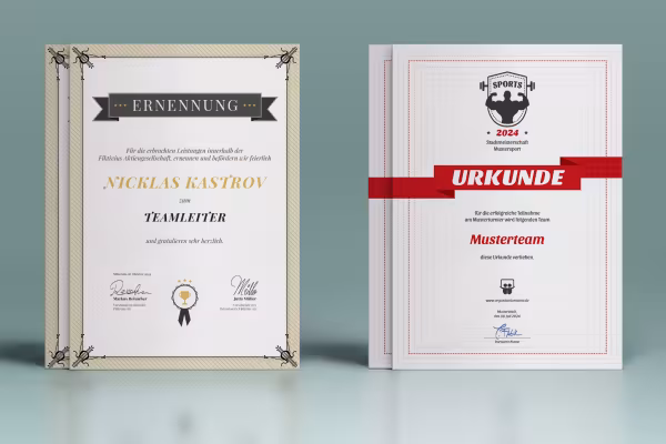 Plantillas de certificados y diplomas para descargar, diseñar e imprimir - Deporte