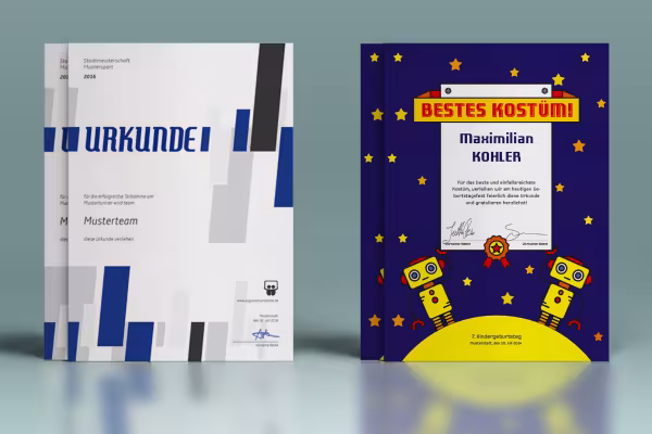 Plantillas de documentos y certificados para descargar, diseñar e imprimir - Niños