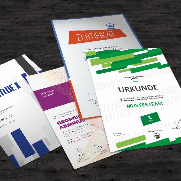 Documentos y certificados: plantillas para diseñar e imprimir