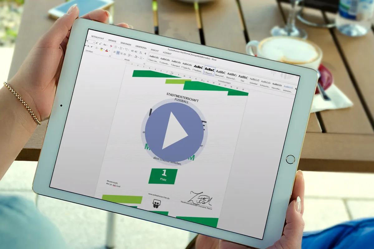 InDesign- und Word-Anleitung: So bearbeitest du die Vorlagen für Urkunden