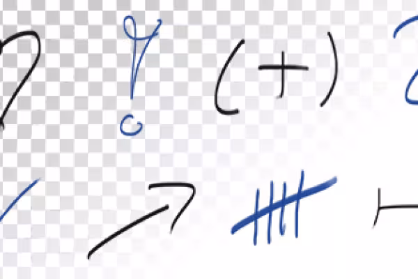 Frilagda symboler och tecken
