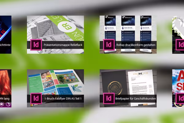 Ferske trykklag i InDesign.