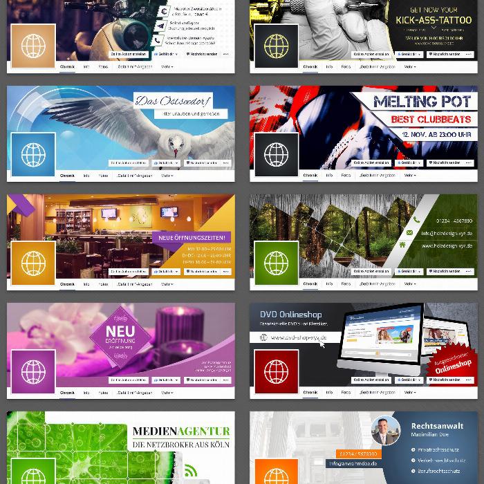 20 customizable Facebook cover photo templates